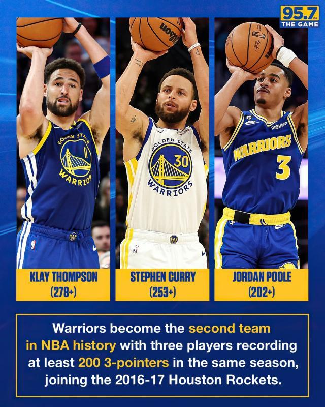 必发bifa-水花茶爆射20记三分！勇士一战迎来两大里程碑